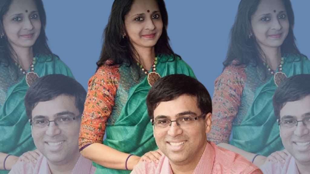  Vishwanathan Anand With Wife Aruna