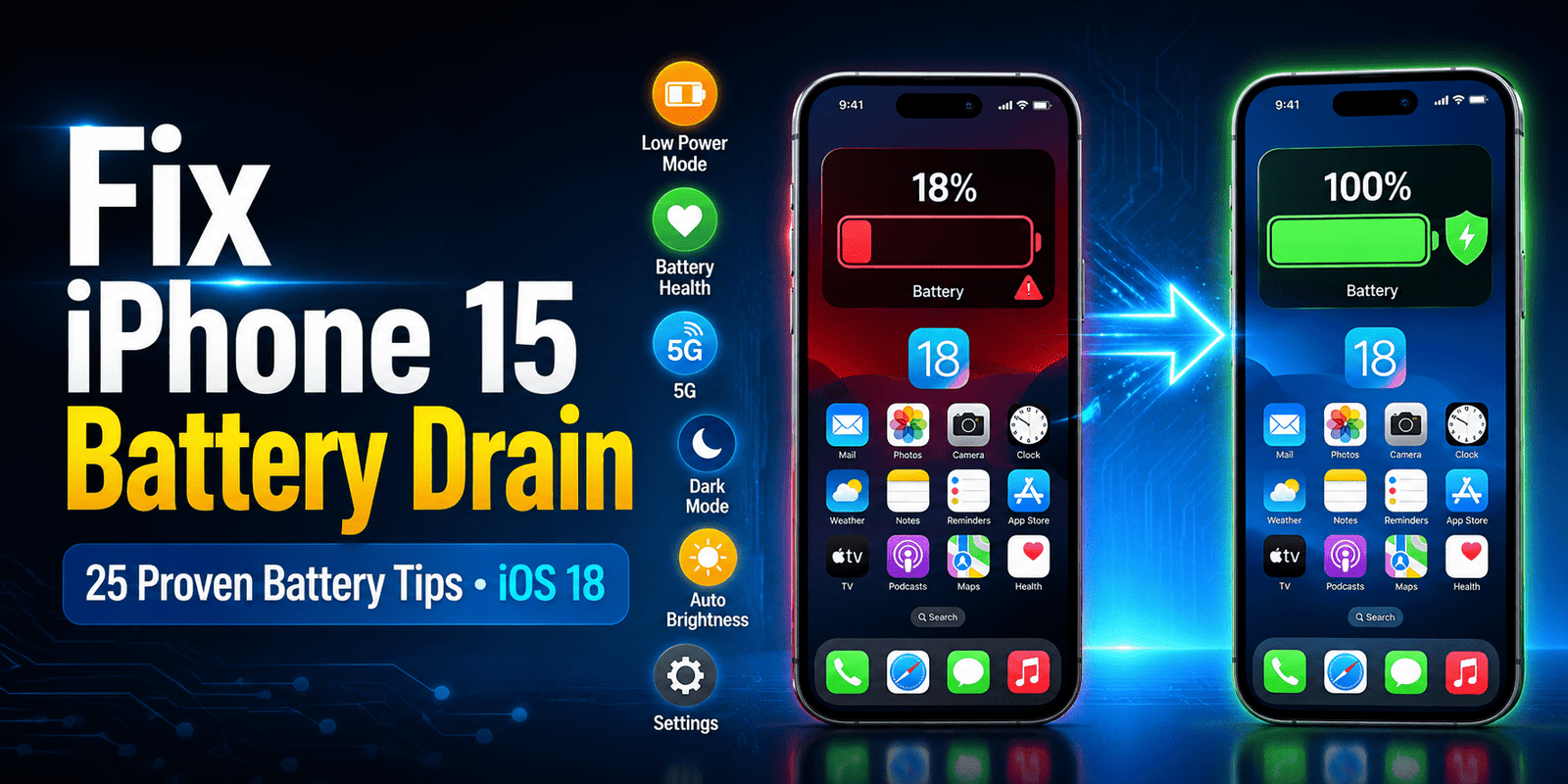 How to Fix iPhone 15 Battery Drain on iOS
